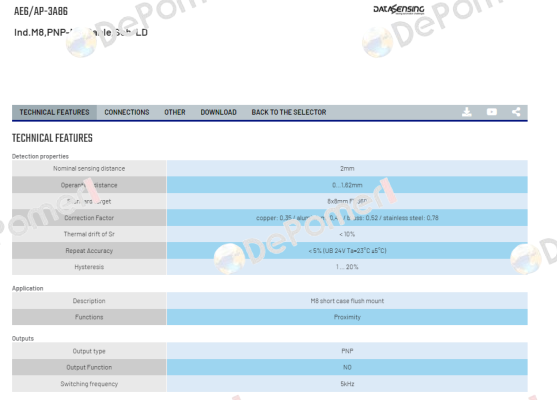 AE6/AP-3A86 Micro Detectors / Diell (now Datasensing)