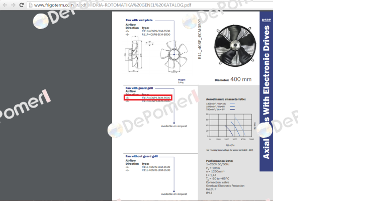 R11R-40SPS-ECM-3500 Hidria