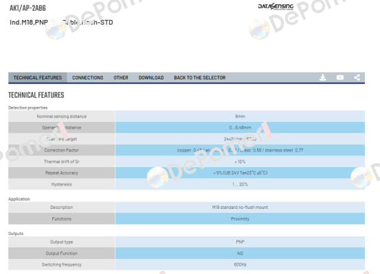 AK1/AP-2A86 Micro Detectors / Diell (now Datasensing)
