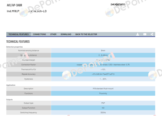 AK1/AP-3A8R Micro Detectors / Diell (now Datasensing)