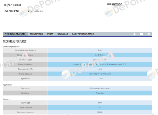 AK1/AP-3AFGNL Micro Detectors / Diell (now Datasensing)