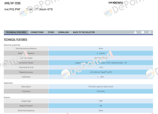 AM6/AP-2C86 Micro Detectors / Diell (now Datasensing)