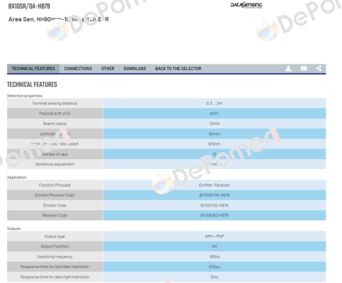 BX10SR/0A-HB79 Micro Detectors / Diell (now Datasensing)