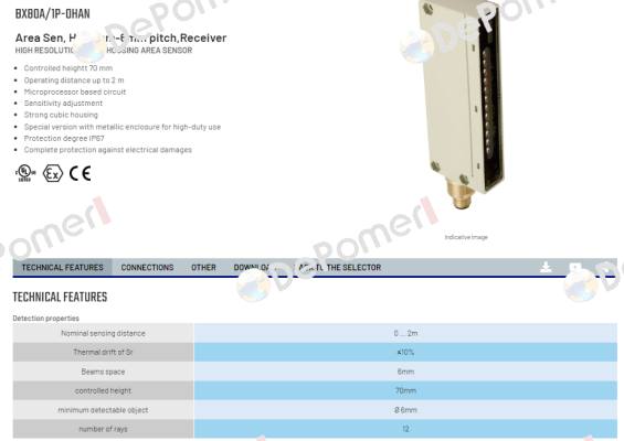 BX80A/1P-0HAN Micro Detectors / Diell (now Datasensing)