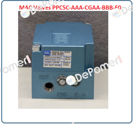 PPC5C-AGA-AGAA-BBB-FO МAC Valves