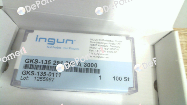 P/N: GKS-135-0111 Type: GKS-135 291 090 A 300 Ingun