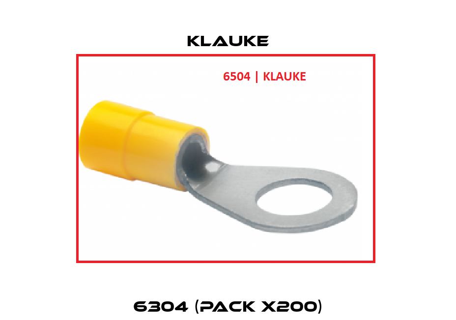 6304 (pack x200) Klauke