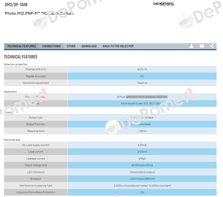DM3/0P-1AAN Micro Detectors / Diell (now Datasensing)