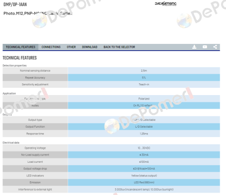 DMP/0P-1AAN Micro Detectors / Diell (now Datasensing)