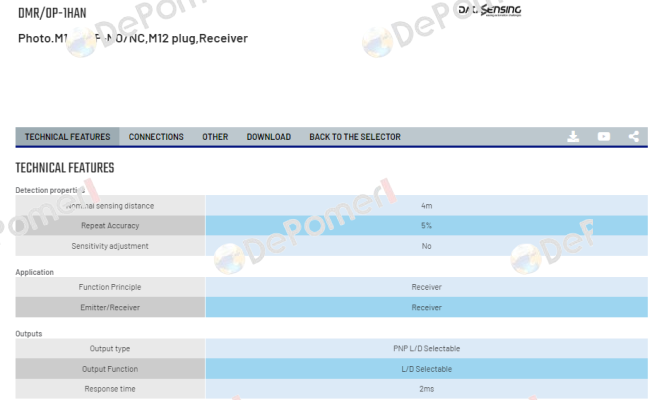 DMR/0P-1HAN Micro Detectors / Diell (now Datasensing)