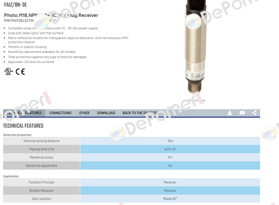 FAIZ/BN-3E Micro Detectors / Diell (now Datasensing)