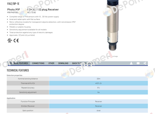 FAIZ/BP-1E Micro Detectors / Diell (now Datasensing)