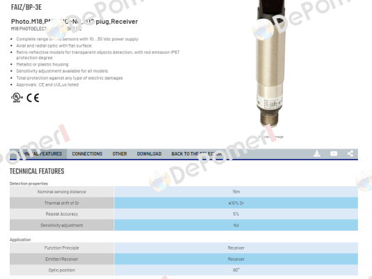 FAIZ/BP-3E Micro Detectors / Diell (now Datasensing)