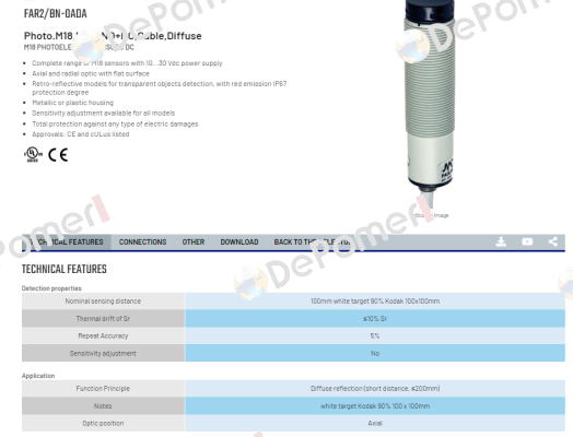FAR2/BN-0ADA Micro Detectors / Diell (now Datasensing)