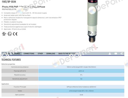 FAR2/BP-0EAN Micro Detectors / Diell (now Datasensing)