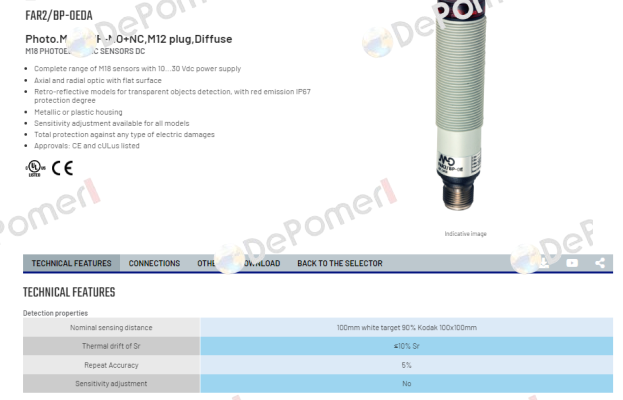 FAR2/BP-0EDA Micro Detectors / Diell (now Datasensing)