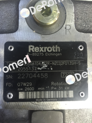 Part number: R902055137, A4VG56DA1D4/32R-NZC02F013SH-S Rexroth