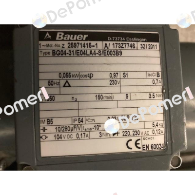 BG04-31/E04LA4-S/E003B9 Bauer