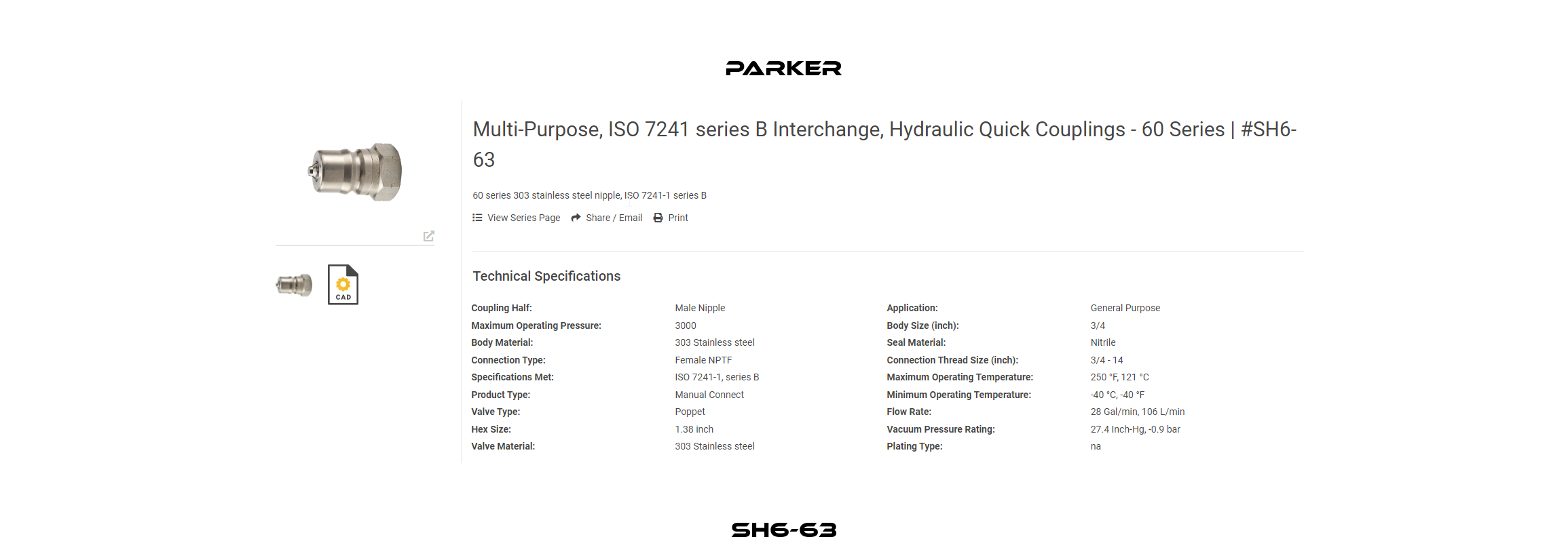 SH6-63 Parker
