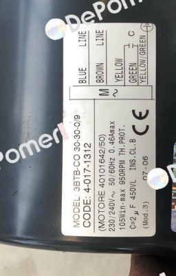 Model: 3BTB-CO 30-30-0/9 Elco