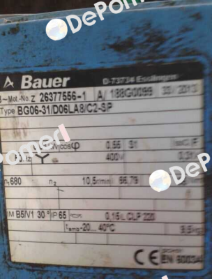 BG06-31/D06LA8/C2-SP, No. 188G0099 Bauer