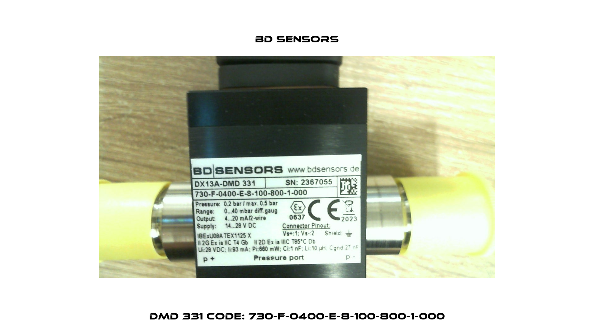 DMD 331 Code: 730-F-0400-E-8-100-800-1-000 Bd Sensors