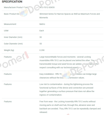 RFN7012 30X55 Ringfeder