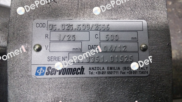 05.025.500/2556  Servomech