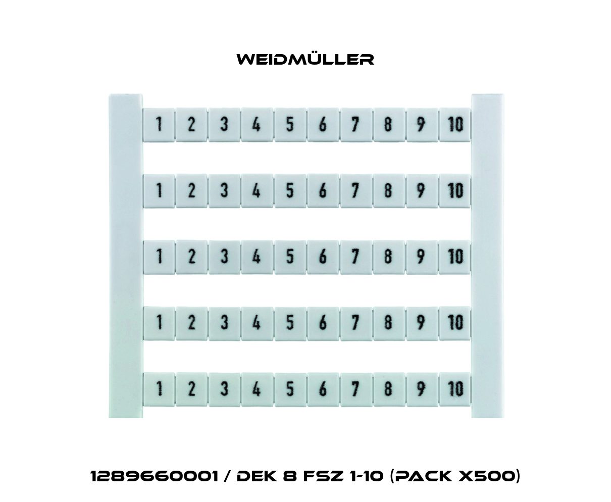 1289660001 / DEK 8 FSZ 1-10 (pack x500) Weidmüller