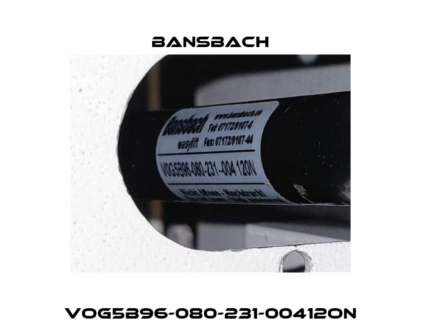 VOG5B96-080-231-00412ON Bansbach