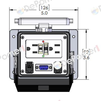 GF-DB9-2RJ45-32 MENCOM