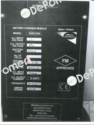 E-30374-SU-7  Metron Eledyne Ltd