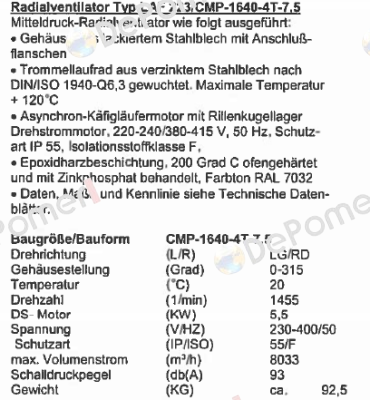 LAF 223/CMP-1640-4T-7.5  Sodeca