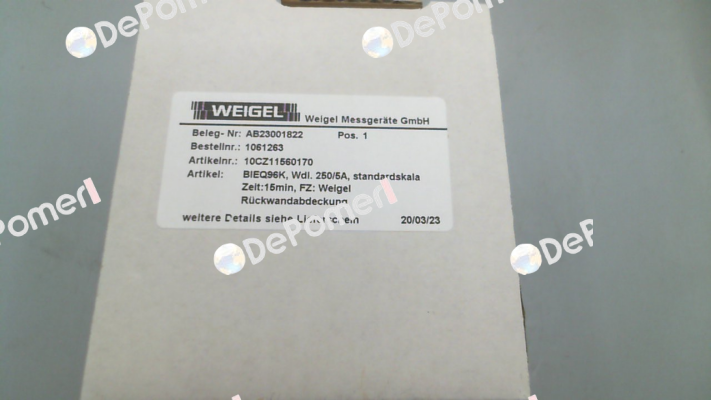 BiEQ 96K Weigel