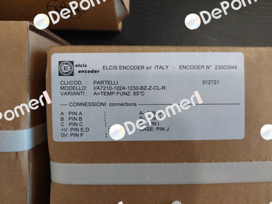 I/A7210-1024-1230-BZ-Z-CL-R Elcis