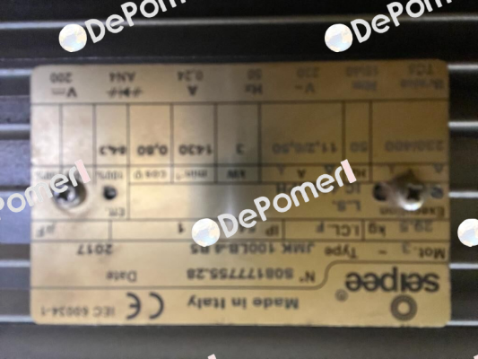 IE3-JM100LB 4 / B5* SEIPEE