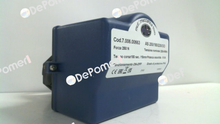7.006.00663    AS 250/180/OO/230V Mut Meccanica Tovo SpA