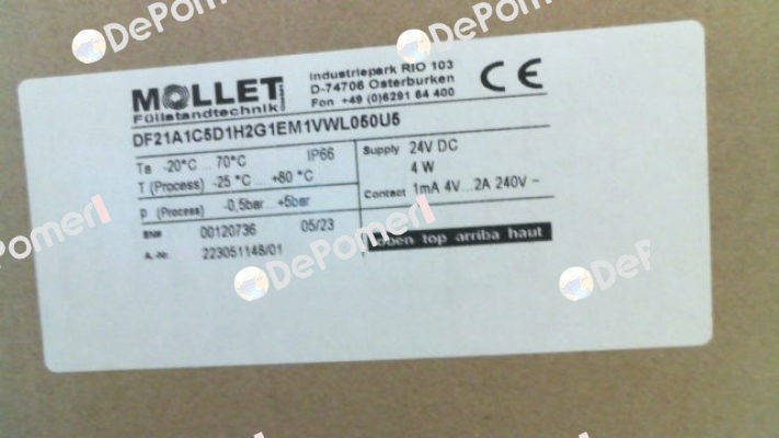 DF21A1C5D1H2G1EM1VWL050U5 Mollet