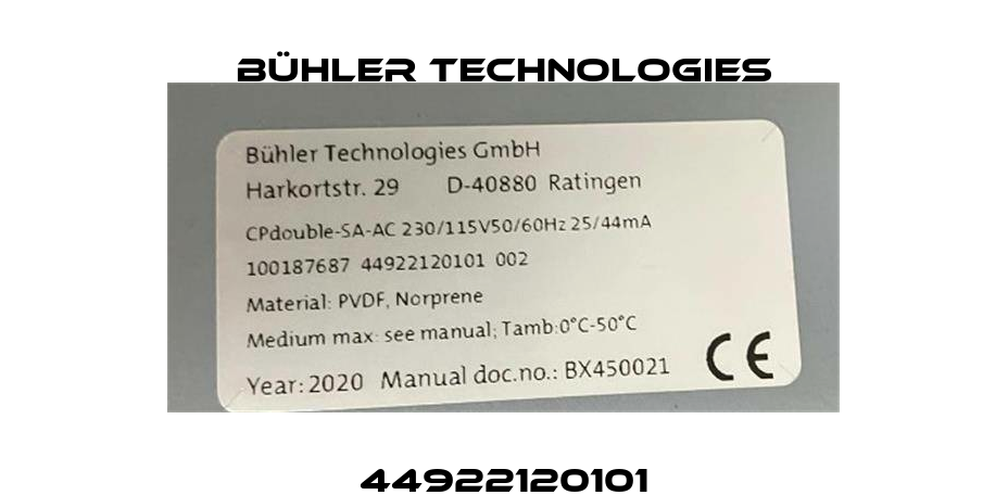 44922120101 Bühler Technologies