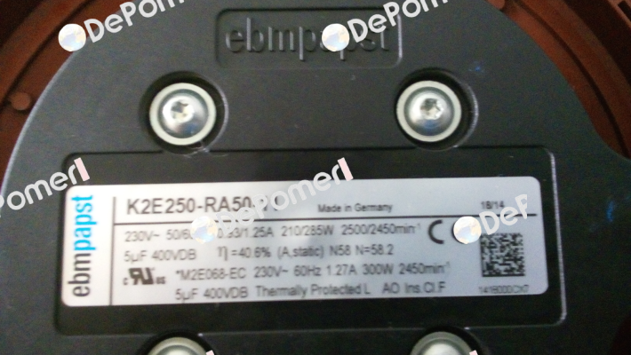 K2E250-RA50-11 (OEM for Pfannenberg)  EBM Papst