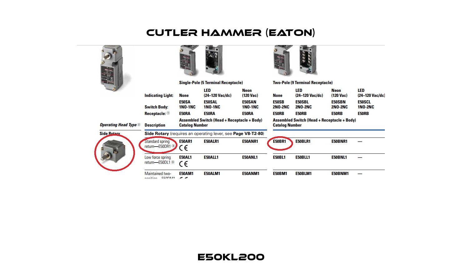 E50KL200 Cutler Hammer (Eaton)