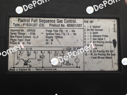 E41-01600-06,  P16 DI,  400601/V07 Pactrol