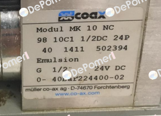 MK 10 NC (502394) Coax