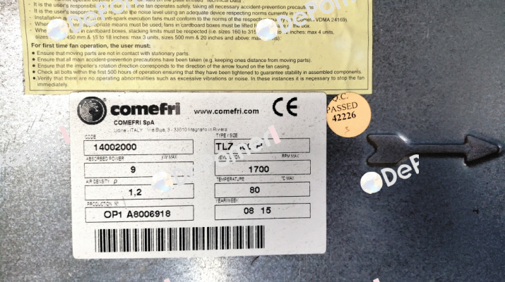 TLZ 400 RA Comefri