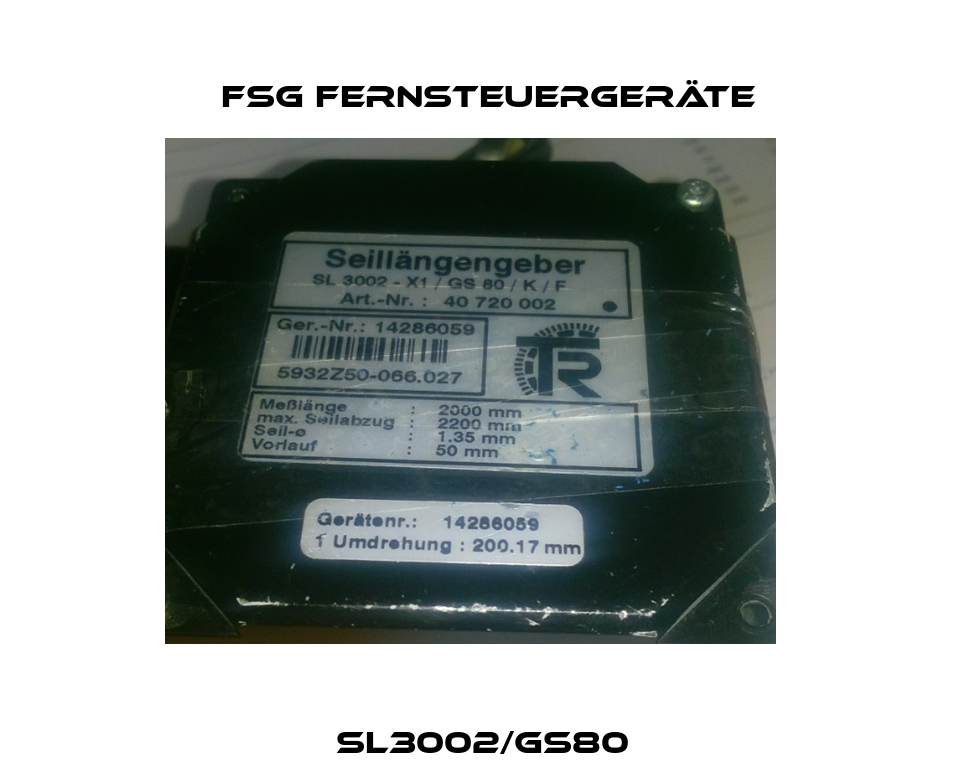 SL3002/GS80  FSG Fernsteuergeräte