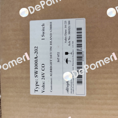 507872 / Type: SW 1000 A-202 24V CO Albright