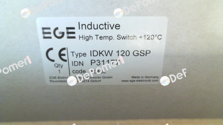 p/n: P31177, Type: IDKW 120 GSP Ege