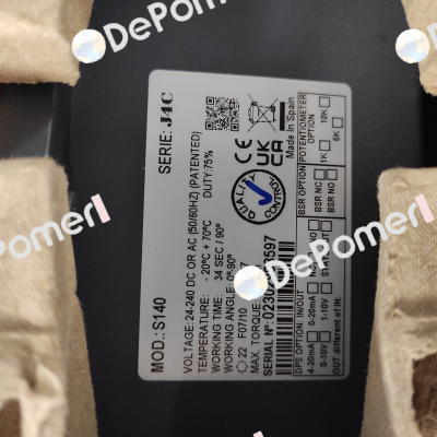 P/N: S4C000509, Type: J4C-S140 F07/F10 22mm J+J Automation