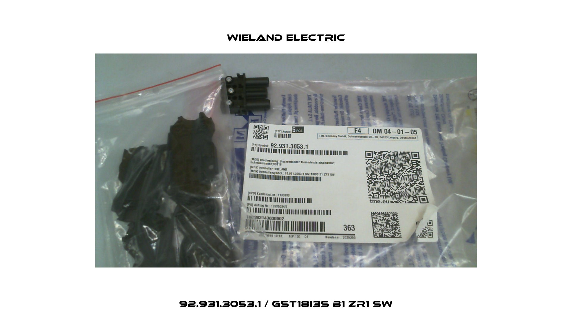 92.931.3053.1 / GST18I3S B1 ZR1 SW Wieland Electric