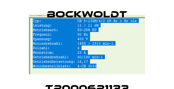 T2000621133 Bockwoldt